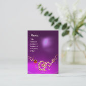 ZEE DRAGON 2 AMETHYST MONOGRAM, Beauty Salon Spa Visitekaartje (Staand voorkant)