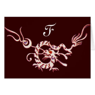 ZEE DRAGON 2 MONOGRAM, rood zwart