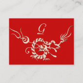 ZEE DRAGON 2 MONOGRAM VISITEKAARTJE (Achterkant)
