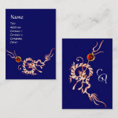 ZEE DRAGON 2 RUBY MONOGRAM white red blue Visitekaartje (Voorkant / Achterkant)