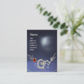 ZEE DRAGON 2 TOPAZ MONOGRAM blauw rood Visitekaartje (Staand voorkant)