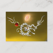 ZEE DRAGON 2 TOPAZ MONOGRAM geel rood Visitekaartje (Achterkant)