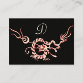 ZEE DRAGON 2.zwart-wit rood Visitekaartje (Achterkant)