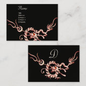 ZEE DRAGON 2.zwart-wit rood Visitekaartje (Voorkant / Achterkant)