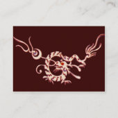 ZEE DRAGON 2.zwart-wit rood Visitekaartje (Achterkant)