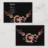 ZEE DRAGON 2.zwart-wit rood Visitekaartje (Voorkant / Achterkant)