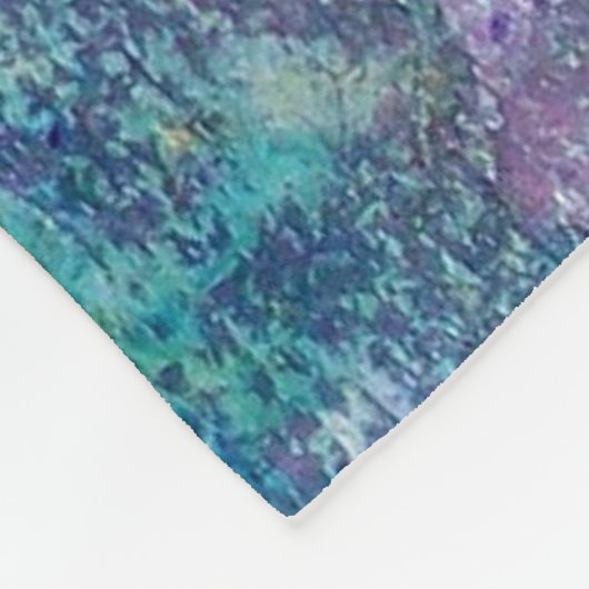 ZEE DRAGON Aqua Blue Fantasy Fleece Deken (Hoek)