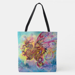 ZEE DRAGON Aqua Blue Fantasy Tote Bag