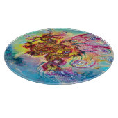 ZEE DRAGON Aqua Blue Pink Fantasy Snijplank (Hoek)