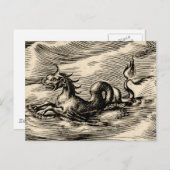 Zee Dragon bij de evenaar Briefkaart (Voorkant / Achterkant)