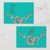 ZEE DRAGON blauw rood zwart-wit Visitekaartje (Voorkant / Achterkant)