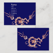 ZEE DRAGON blauw rood zwart-wit Visitekaartje (Voorkant / Achterkant)