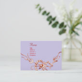 ZEE DRAGON blauw rood zwart-wit Visitekaartje (Staand voorkant)