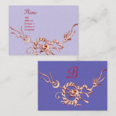 ZEE DRAGON blauw rood zwart-wit Visitekaartje (Voorkant / Achterkant)