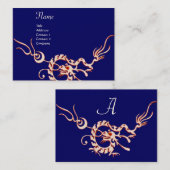 ZEE DRAGON blauw rood zwart-wit Visitekaartje (Voorkant / Achterkant)