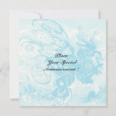 ZEE DRAGON blauw violet paars zwart geel Kaart (Achterkant)