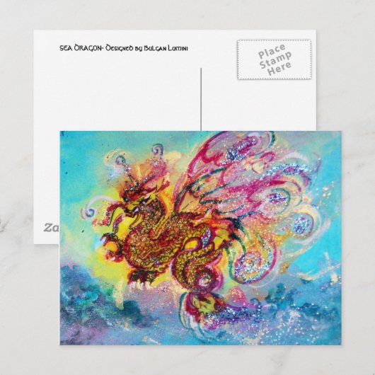 ZEE DRAGON BRIEFKAART (Voorkant / Achterkant)