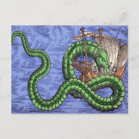  Zee Dragon Briefkaart (Voorkant)