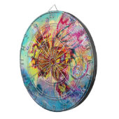 ZEE DRAGON EN BLAUWE WAVES Fantasy Dartbord (Voorkant Rechts)