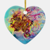 ZEE DRAGON Heart Keramisch Ornament (Voorkant)