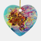 ZEE DRAGON Heart Keramisch Ornament (Achterkant)