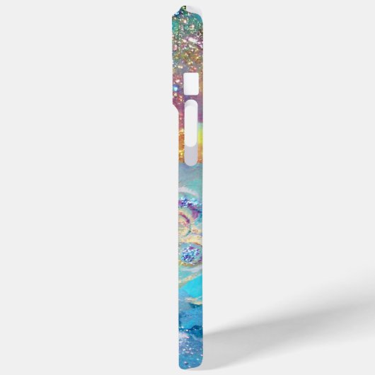 ZEE DRAGON IN GOLD BLUE SPARKLES Case-Mate iPhone CASE (Achterkant / Links)