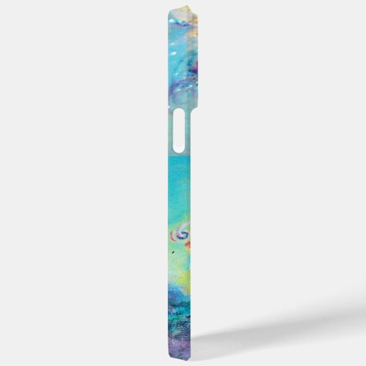 ZEE DRAGON IN GOLD BLUE SPARKLES MONOGRAM Case-Mate iPhone CASE (Achterkant / Rechts)