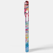 ZEE DRAGON IN GOLD BLUE SPARKLES MONOGRAM Case-Mate iPhone CASE (Achterkant / Links)