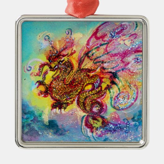 ZEE DRAGON METALEN ORNAMENT (Voorkant)