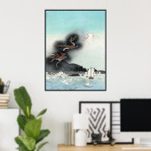Zee Dragon naar het Poster Fuji Japan (Thuiskantoor)