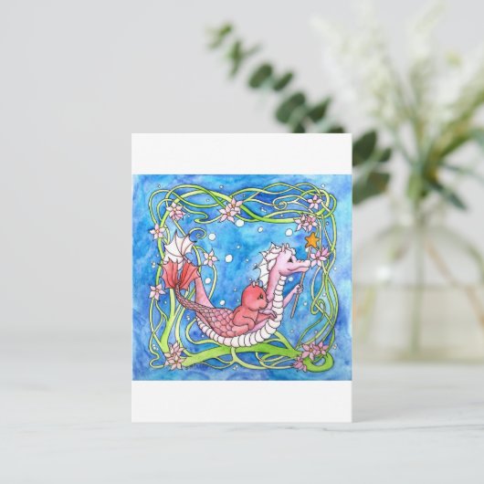 Zee Dragon Quest Briefkaart (Staand voorkant)