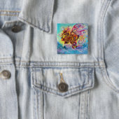 ZEE DRAGON VIERKANTE BUTTON 5,1 CM (In situ)