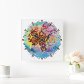 ZEE DRAGON VIERKANTE KLOK (Huis)