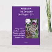 Zee Dragons Line Tekenkaart Kaart (Achterkant)