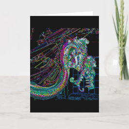 Zee Dragons Line Tekenkaart Kaart