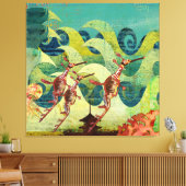 Zee Dragons Ocean Avenue Canvas Afdruk (Insitu (Woonkamer))