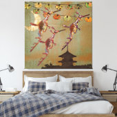 Zee Draken Moonlight Journey Canvas (Insitu (Slaapkamer))