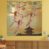Zee Draken Moonlight Journey Canvas Afdruk (Insitu (Woonkamer))