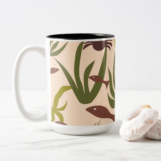 Zee Dream Vissen en Krabben Mok (Met donut)