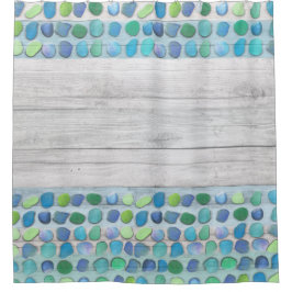 Zee driftwood douchegordijn