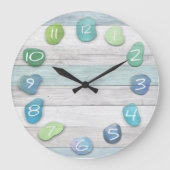 Zee driftwood grote klok (Voorkant)