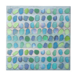 Zee driftwood tegeltje