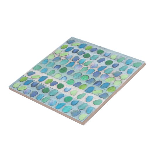 Zee driftwood tegeltje (Zijkant)