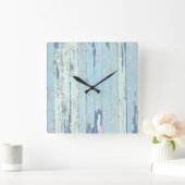 Zee Driftwood Vierkante Klok (Huis)