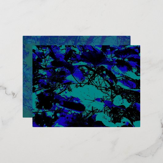 Zee Dromen Folie Uitnodiging Briefkaart (Voorkant / Achterkant)