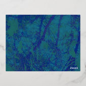 Zee Dromen Folie Uitnodiging Briefkaart (Achterkant)