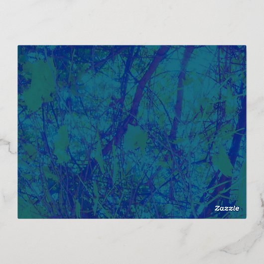 Zee Dromen Folie Uitnodiging Briefkaart (Achterkant)