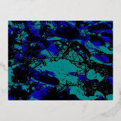 Zee Dromen Folie Uitnodiging Briefkaart (Voorkant)