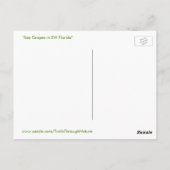 Zee Druiven Boom Struik Florida Briefkaart (Achterkant)