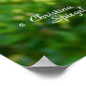 Zee druiven boombladeren wijnstok Poster (Hoek)